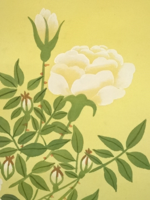 道具 ] - 道具 大鳳筆 不老長春 肉筆絹本掛軸（保護箱） | ネット